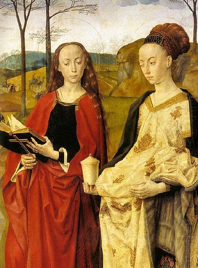 Hugo van der Goes Sts Margaret and Mary Magdalene with Maria Portinari china oil painting image